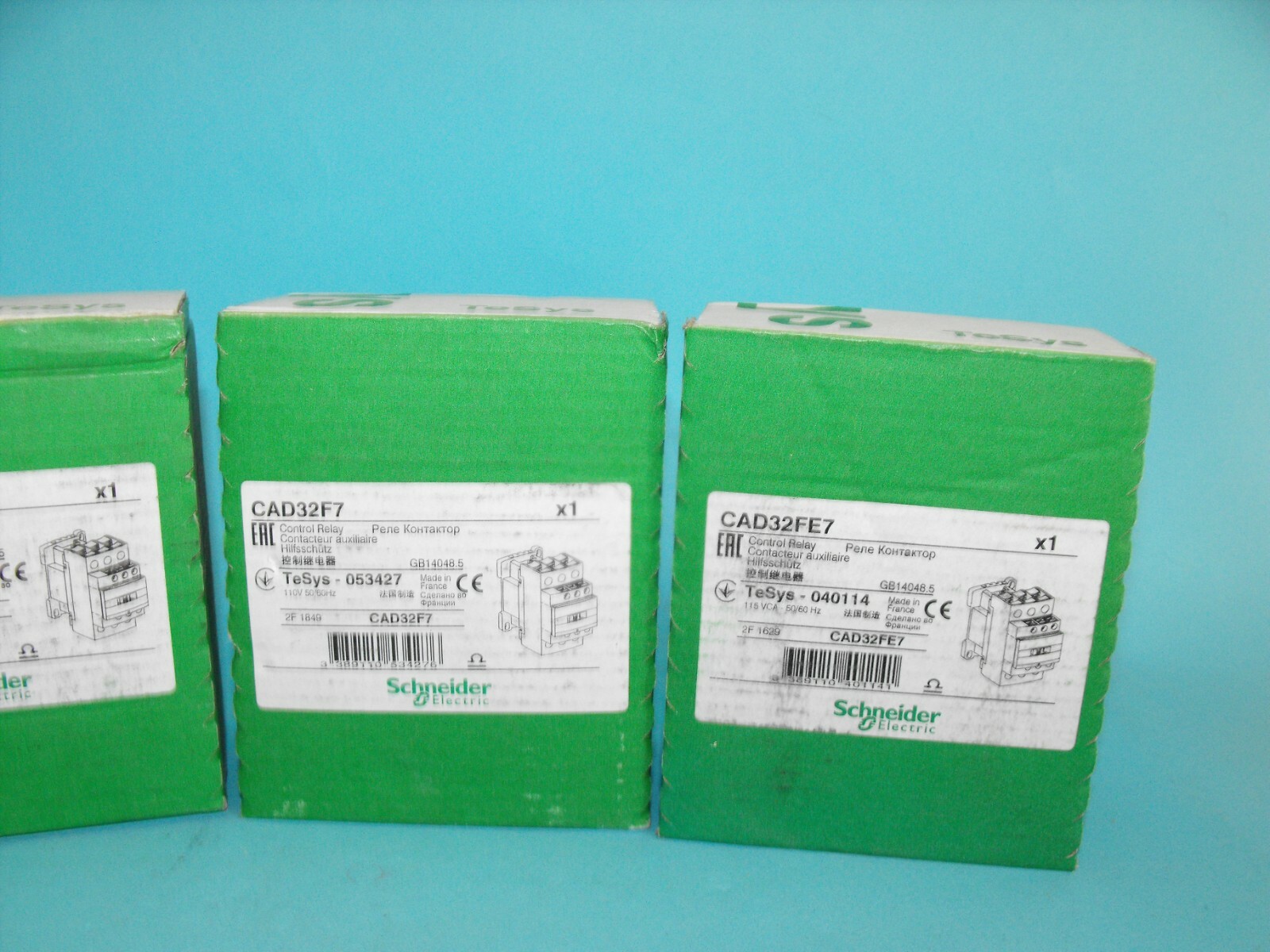Schneider Electric.TELEMECANIQUE.CAD50F7+CAD32F7+CAD32FE7.(LOT3PCS).NEW