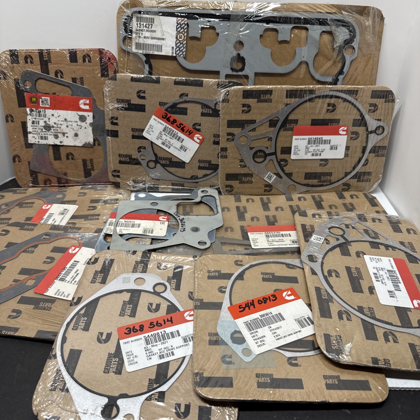 Cummins Gasket Lot Multiple Part #’s Almost All Are OEM – You Get All