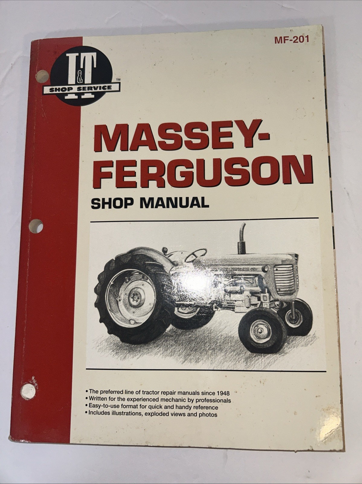 MASSEY- FERGUSON MF 201 Shop Manual Book MF 65, 85, 88 1080, 1085, 1100, 1130 +