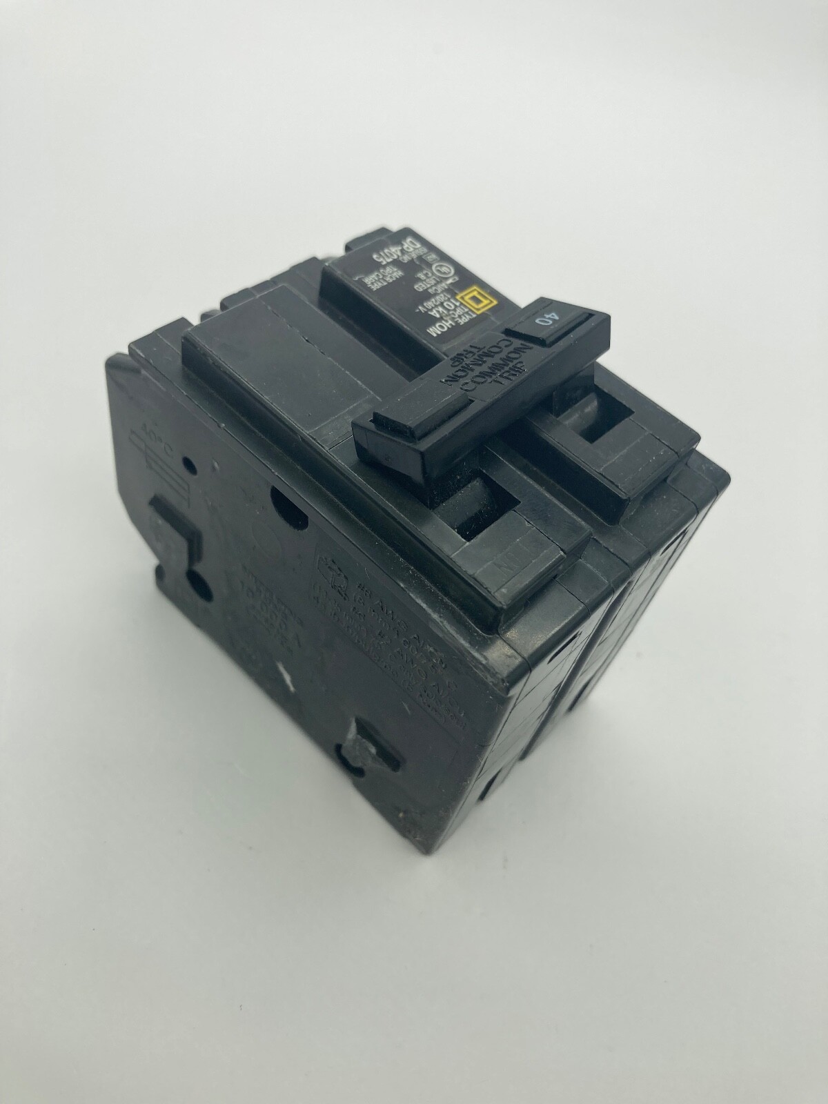 Homeline HOM240 2 Pole 40 Amp 120 240VAC Type HOM Plug In Circuit Breaker No Box