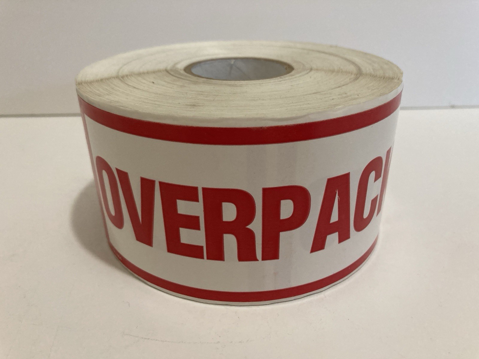 Roll of 500 OVERPACK Labels 2.5″ x 6″