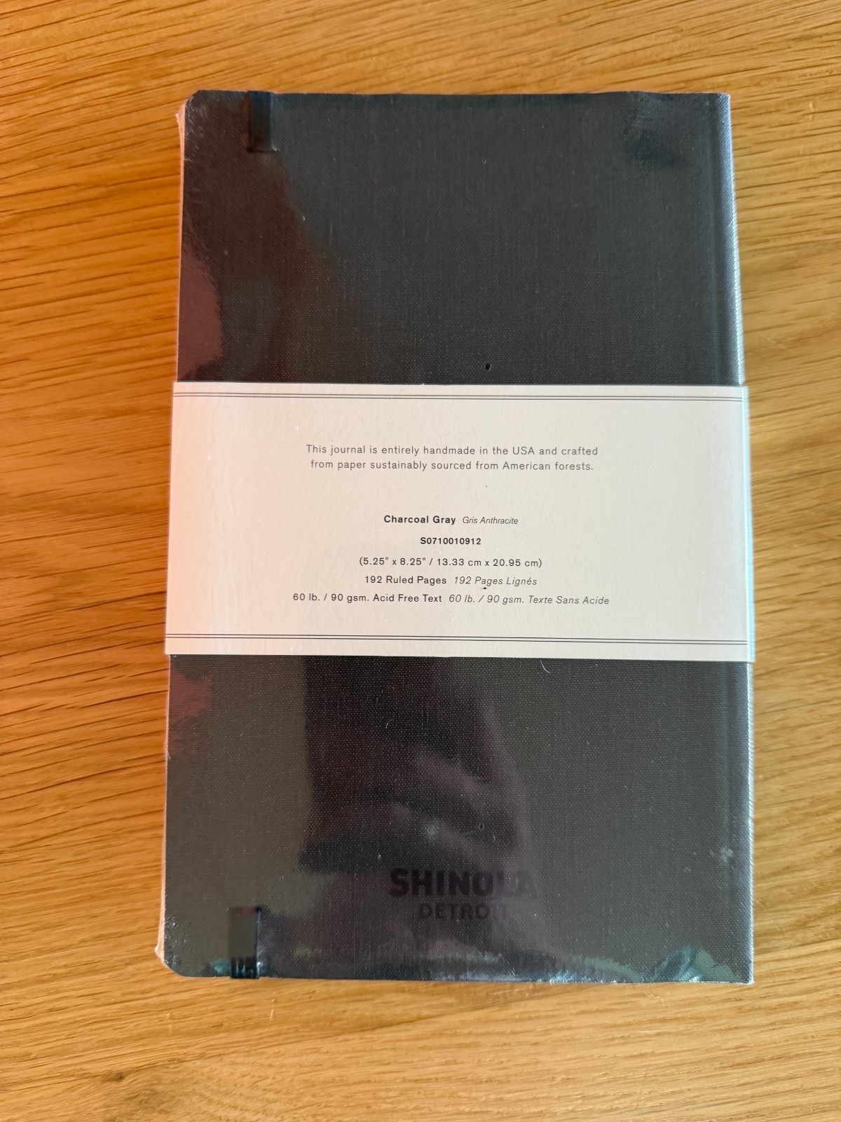NEW! TWO (2) Shinola Journals, Linen, Ruled, 5.25″ x 8.25″, 192 Pages, Charcoal