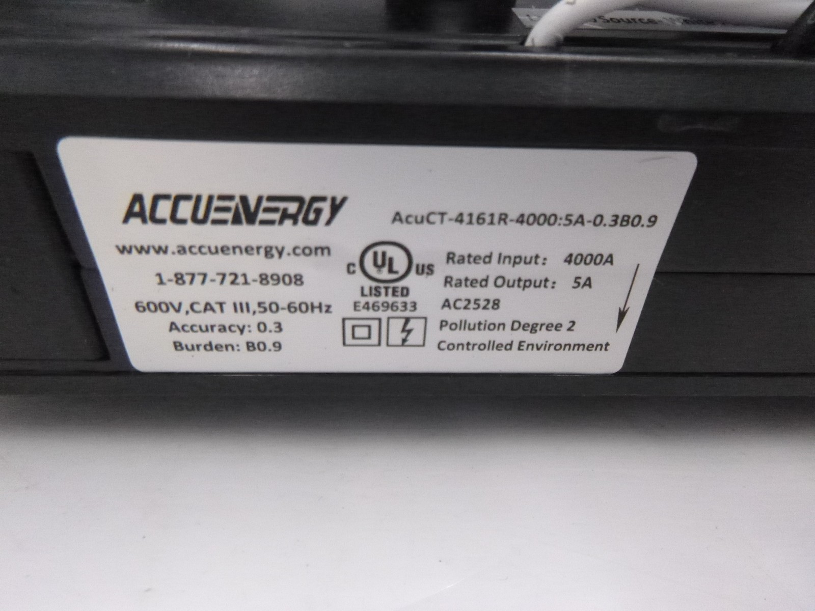 AccuEnergy AcuCT-4161R-4000:5A Press Open Split Core Current Transformer4000A:5A