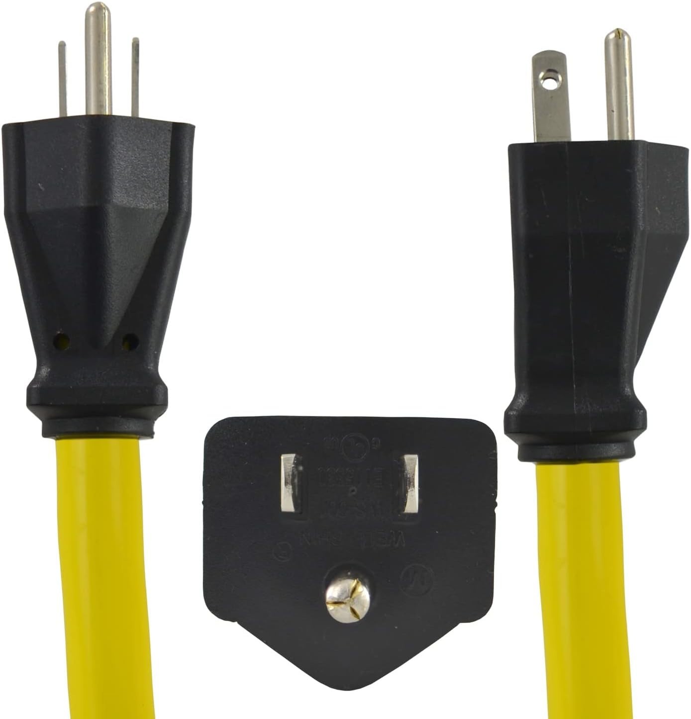 1-Foot Listed Generator Adapter – NEMA 5-15P to L5-20R, 1875 Watts