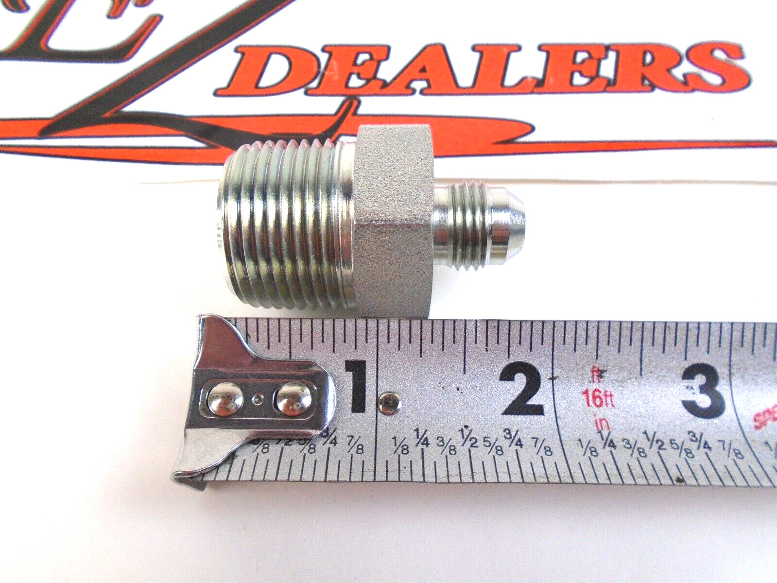 Hydraulic Fitting 3/8″ JIC X 3/4″ NPT Straight Adapter , -6 AN fitting, FBM2529
