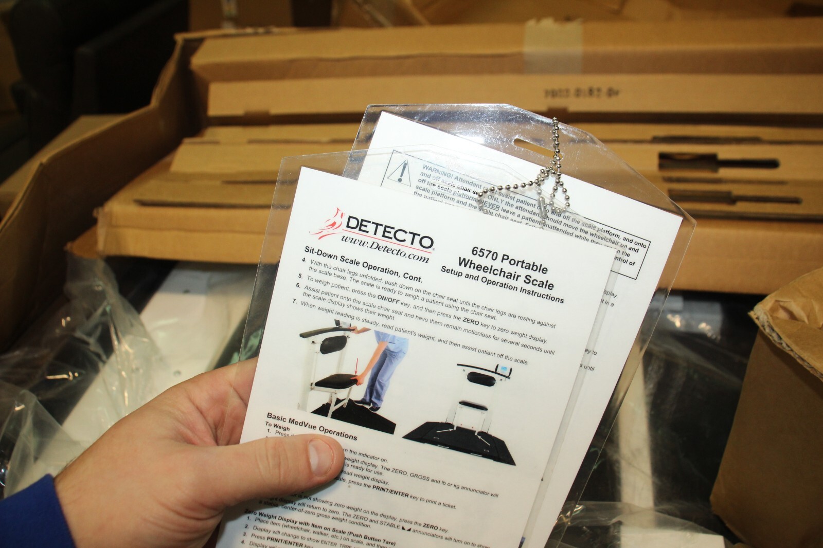 Detecto 6570 Portable Wheelchair Scale Sit Down