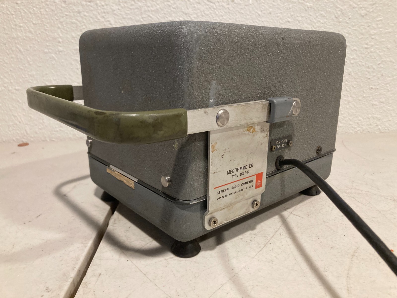 General Radio 1862-C Megohmmeter Insulation Resistance Tester – GR 1862