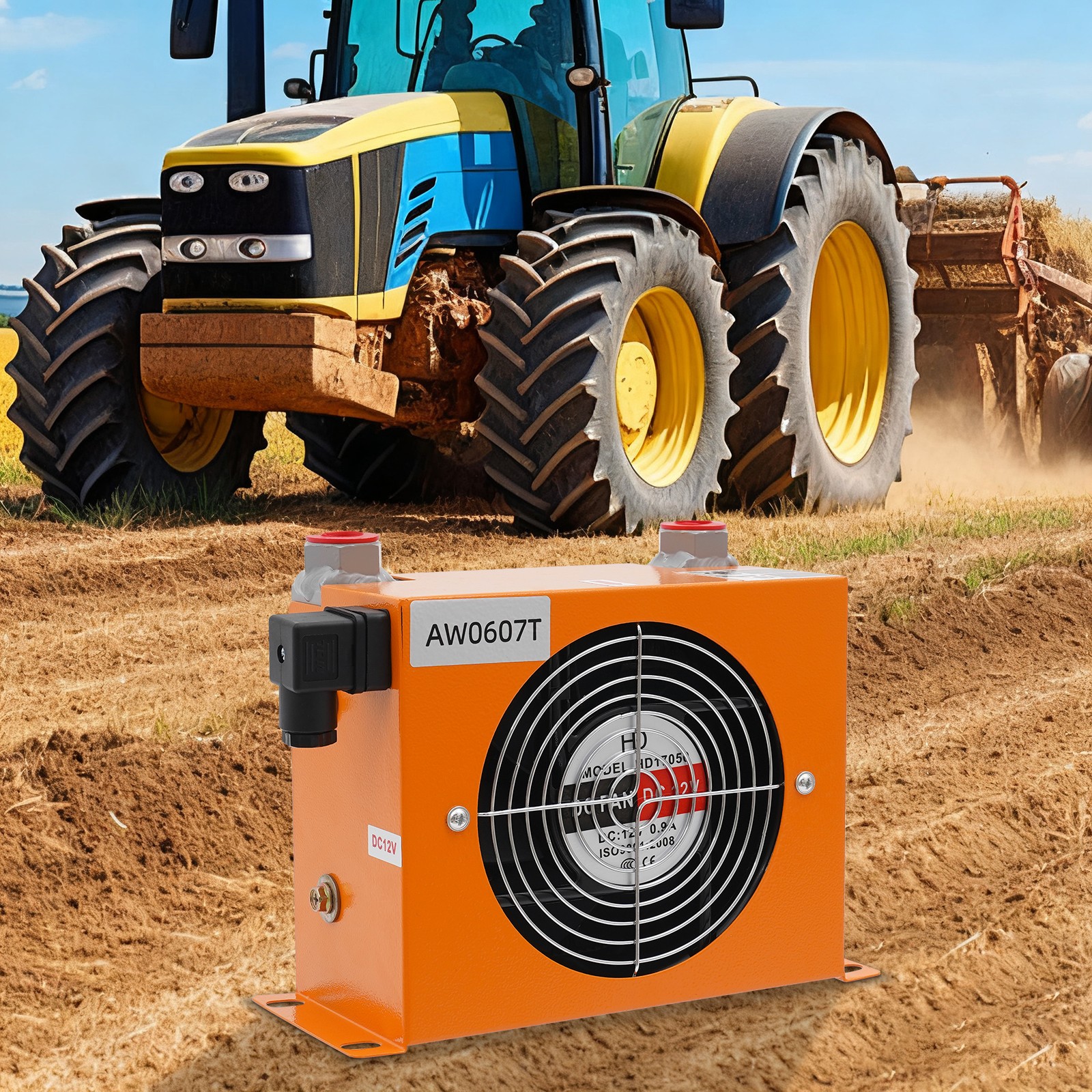 20L 12V Hydraulic Air Cooler 680 Kcal/h 20 L/min Orange Copper Motor