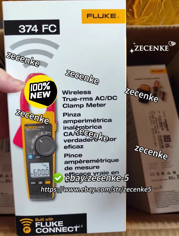 1PC Fluke 374 FC Fluke 374FC 600A ACDC TRMS Wireless Clamp Meter New