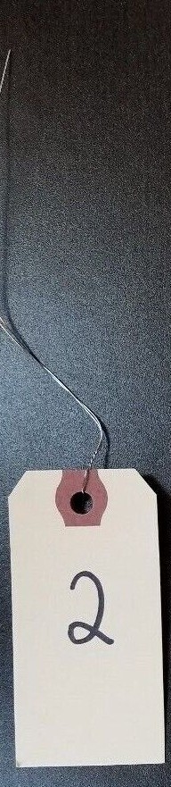 Size 2 Manila Inventory Shipping Hang Tags with Wire 3 1/4″ x 1 5/8″ Wired Tags