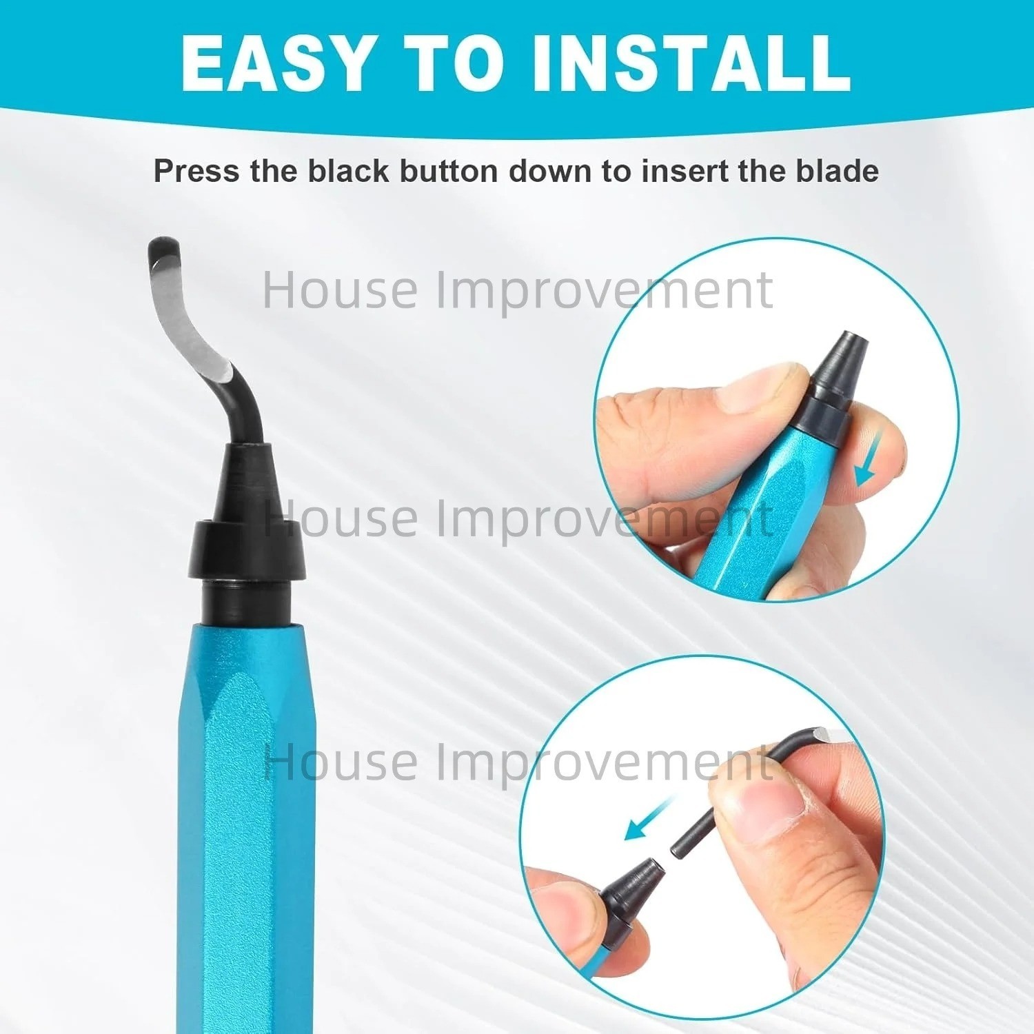 Deburring Tool with 11Pcs HSS Blades for Metal Aluminum Copper Plastic PVC Pipes