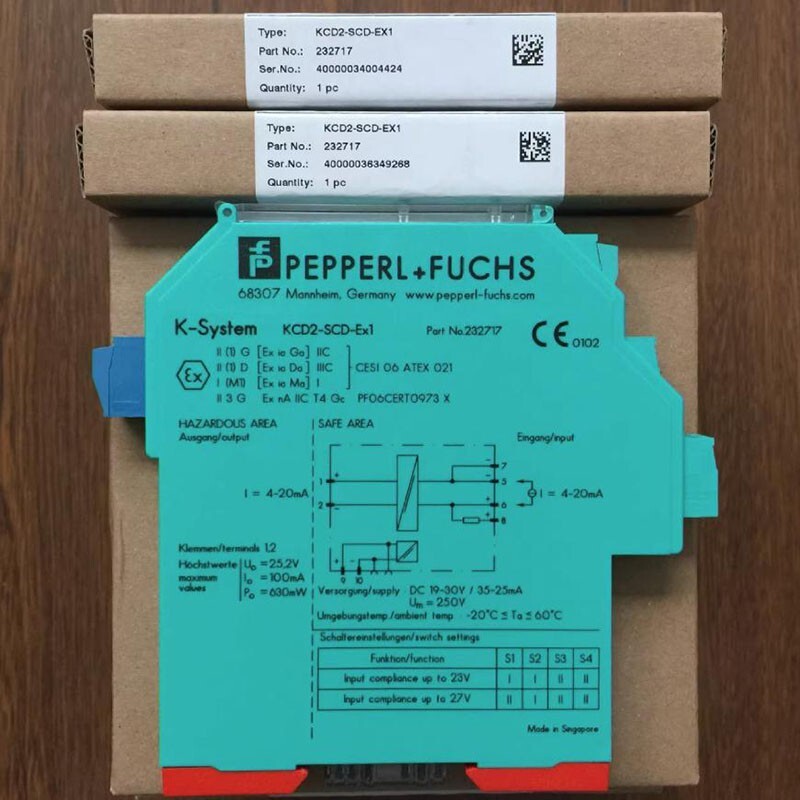 1PC Pepperl+Fuchs Safety Barrier KCD2-SCD-EX1 New In Box