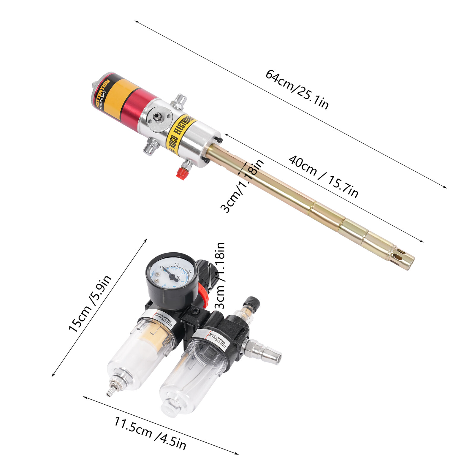 Air Operated Pneumatic Oil Transfer Pump Drum Pump Heavy Duty 35mm 30-40MPa 50:1