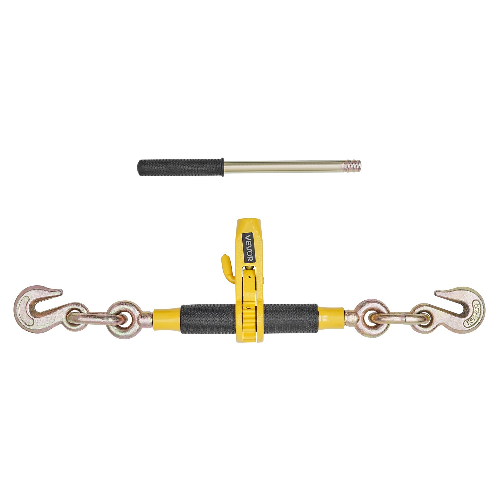 VEVOR 4 Pack Ratchet Chain Binder 5/16″-3/8″ G80 Chains Load Binder for Towing
