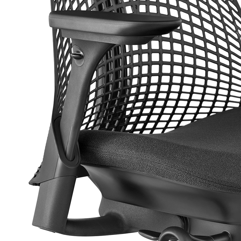 Arms Pads Caps Replacement For Herman Miller Sayl Chair 4D Arm Black/ Gray Color