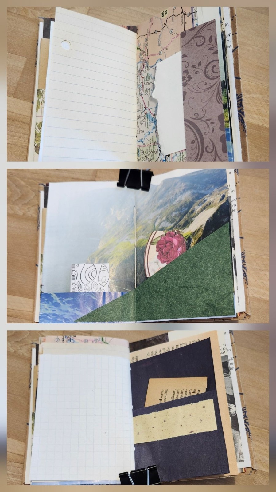 Handmade Junk Journal 56 pages Pocket Notes