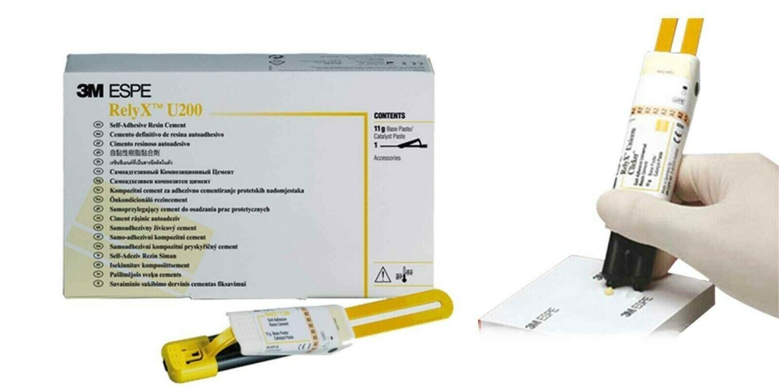 3M ESPPE Relyxx U200 Self-Adhesive Resin Cement Shade TR (Free Ship)