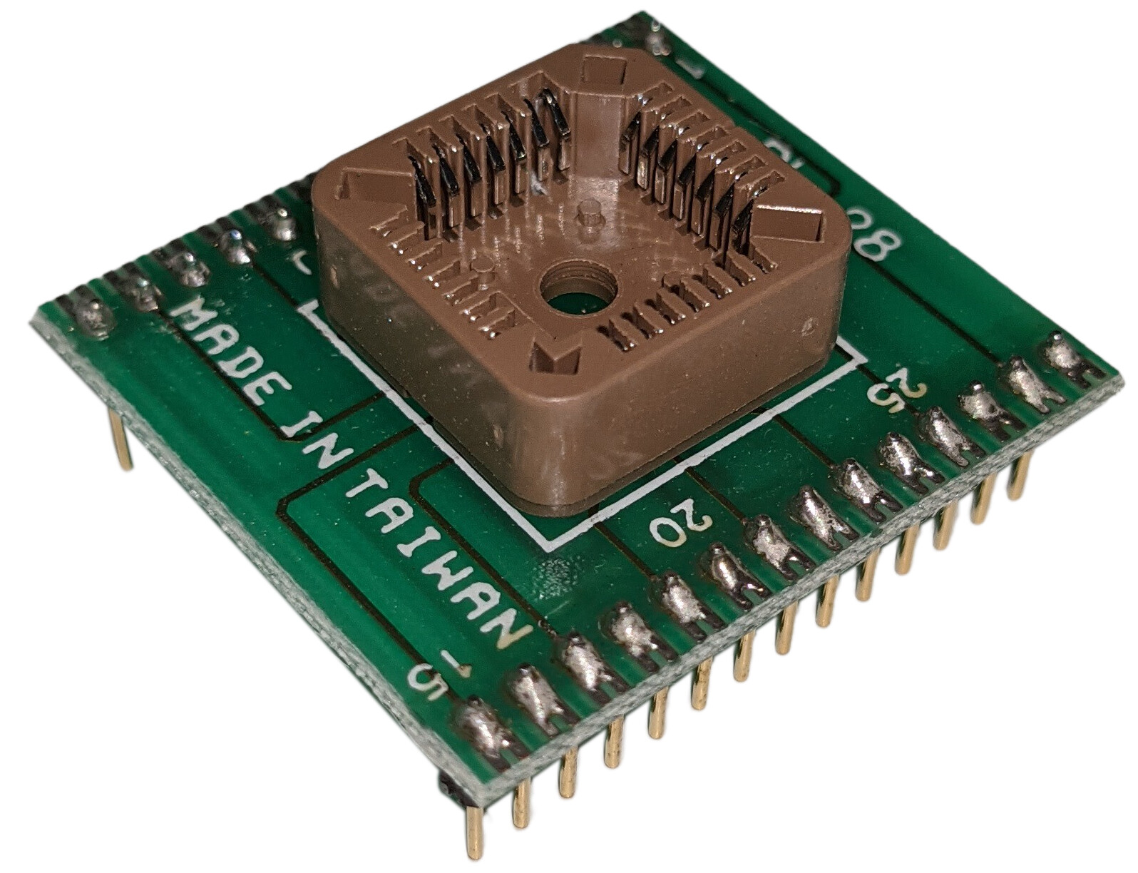 28-Pin PLCC Prototype Adapter