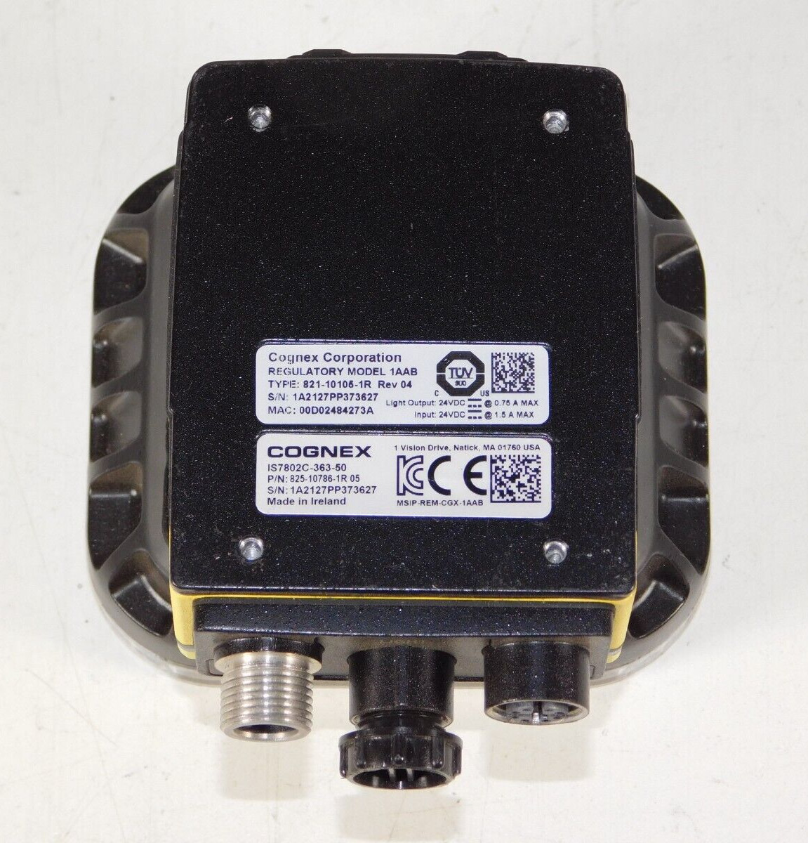 Cognex IS7802C-363-50 In Sight 7000 Color Machine Vision Camera 825-10786-1R