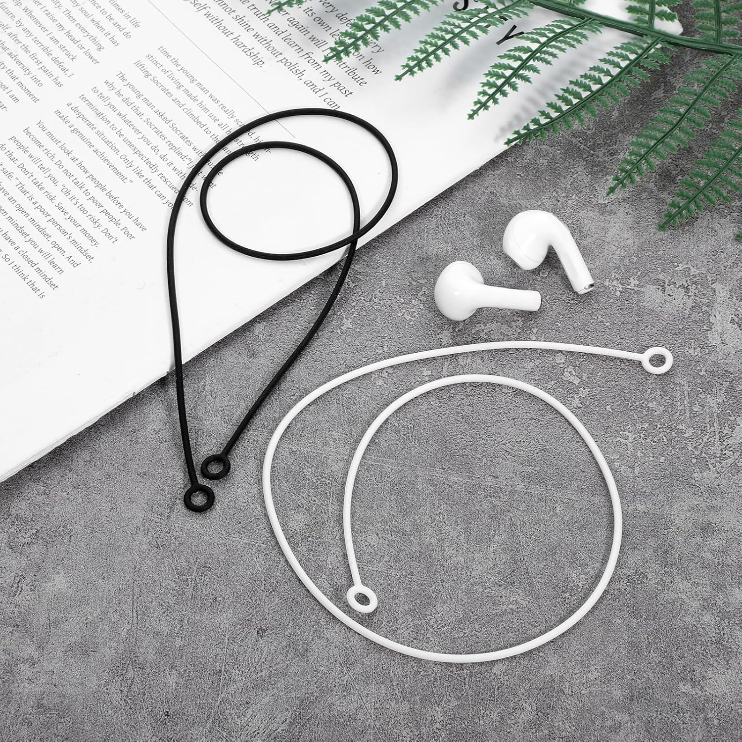 2 Pcs Earplug Lanyard, Silicone Anti-Lost Safety Lanyard for Most Earplugs with