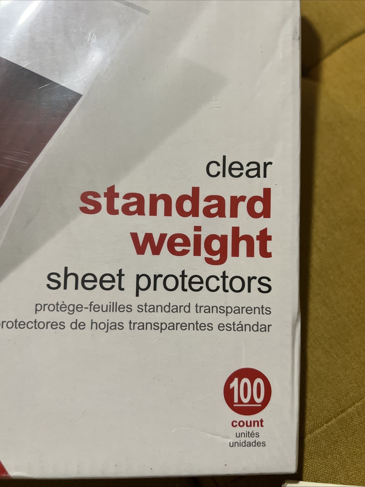 Sheet Protectors 100ct Standard Weight 2.4mil Clear 8.5″x11 & 3 Ring Off.Dep. 🎁