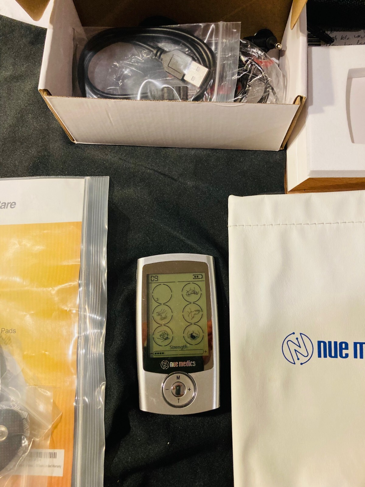 TENS EMS Unit Pro Rechargeable Muscle Stimulator 24 Mode plus extra accessories