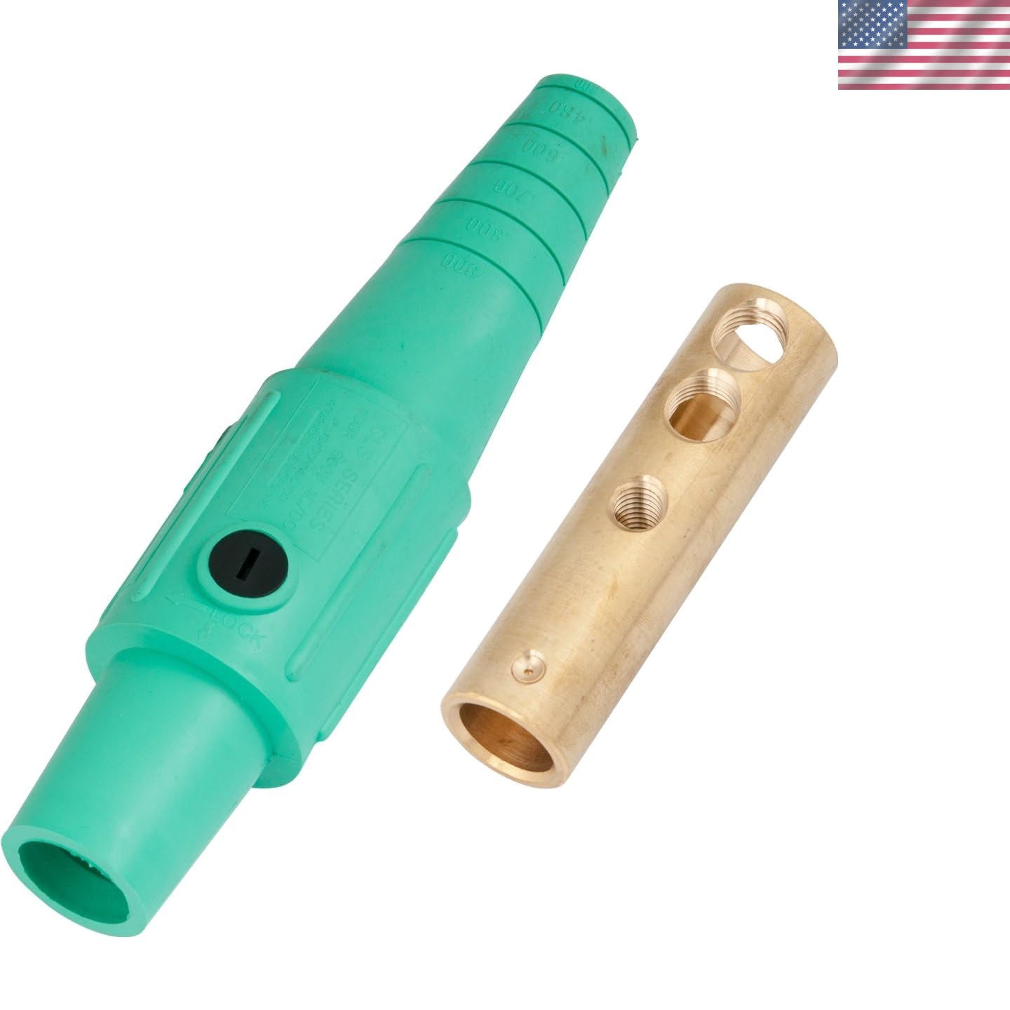 Durable Green CamConnector 400A 600V Female, NEMA 3R 4 Rated for Wet Locations
