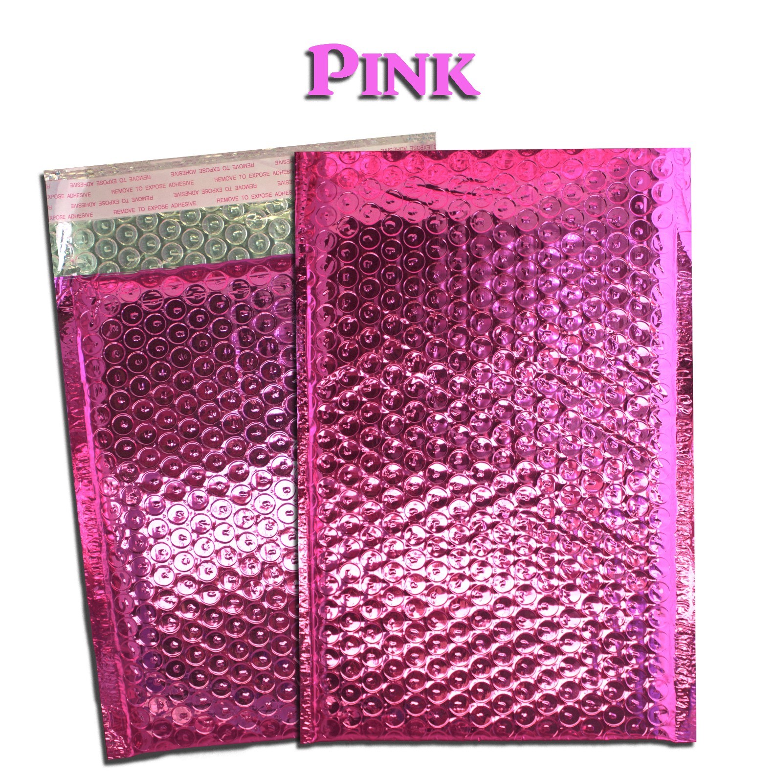 6×10 Pink Metallic, Bronze Gold METALLIC BUBBLE MAILERS, Padded Envelope Pack