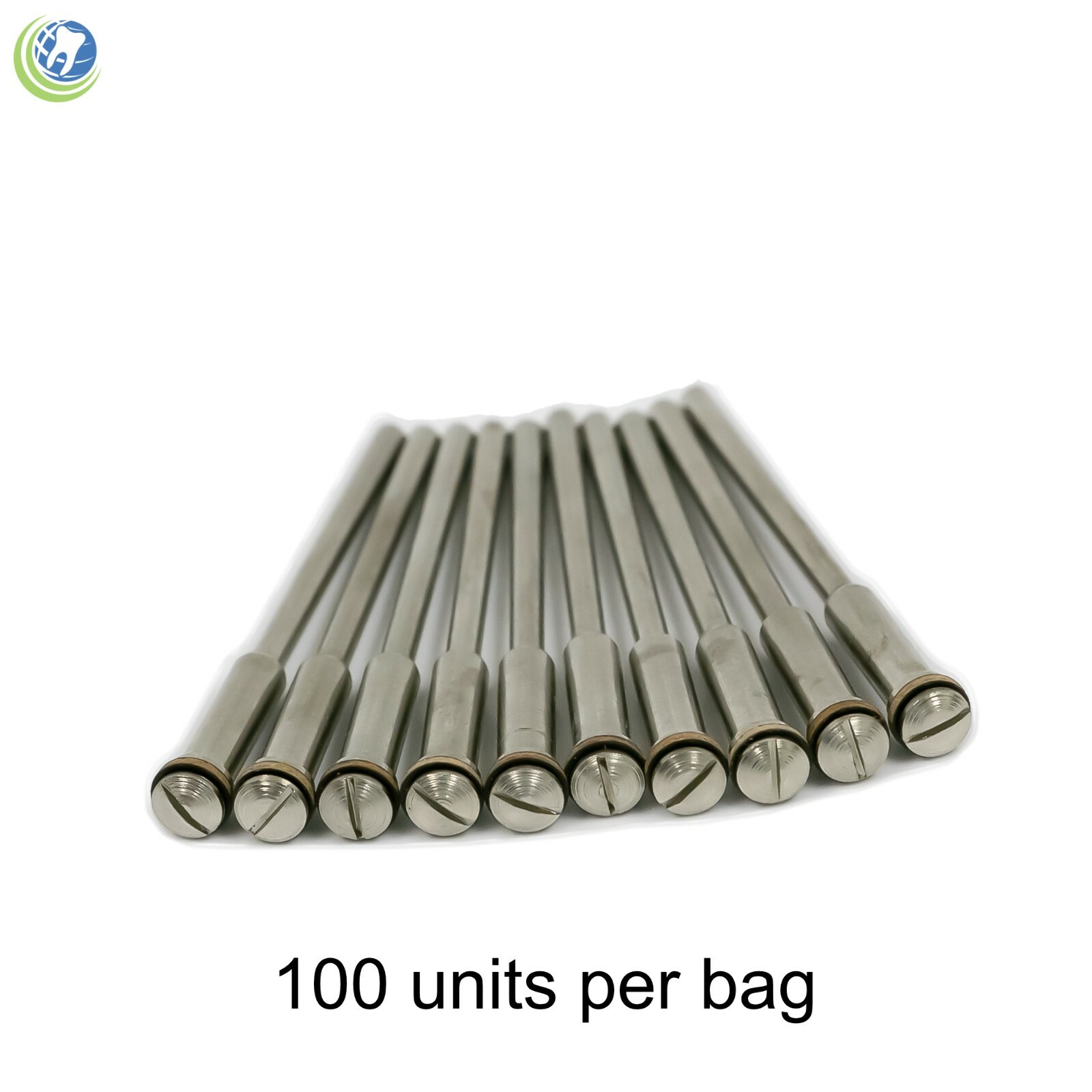 100 Dental Lab Jewelry Reinforced Mandrels 2.35mm Shank 3/32” for Discs & Points