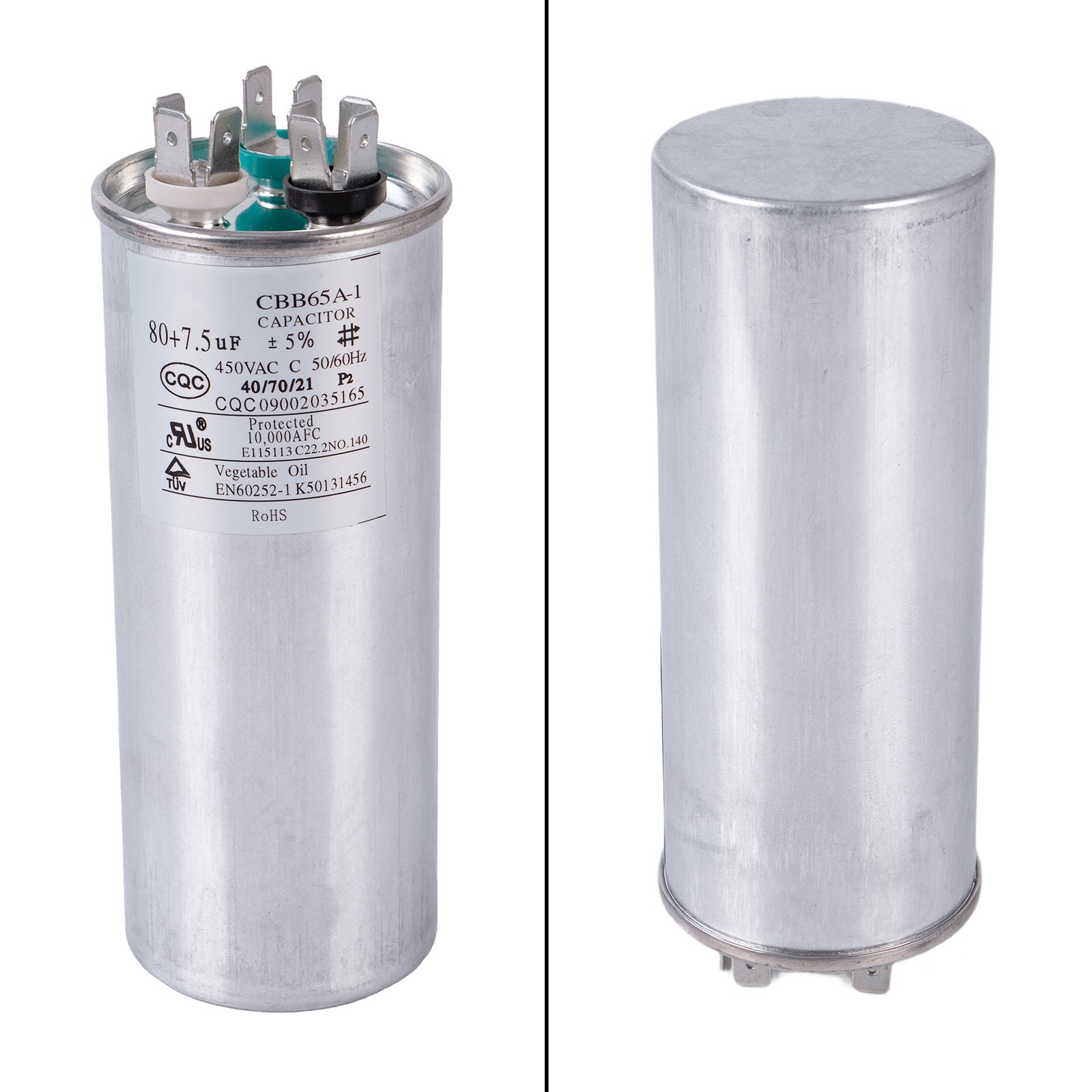 Fits Heat Pump Capacitor 473731Z Replacement 80+7.5 uF 450VAC 50/60Hz Pentair