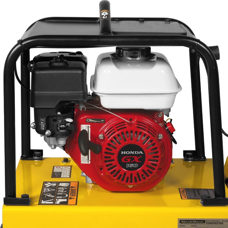 GX160 Reversible Plate Compactor with Wheel Kit and Extension Plates， PC150H