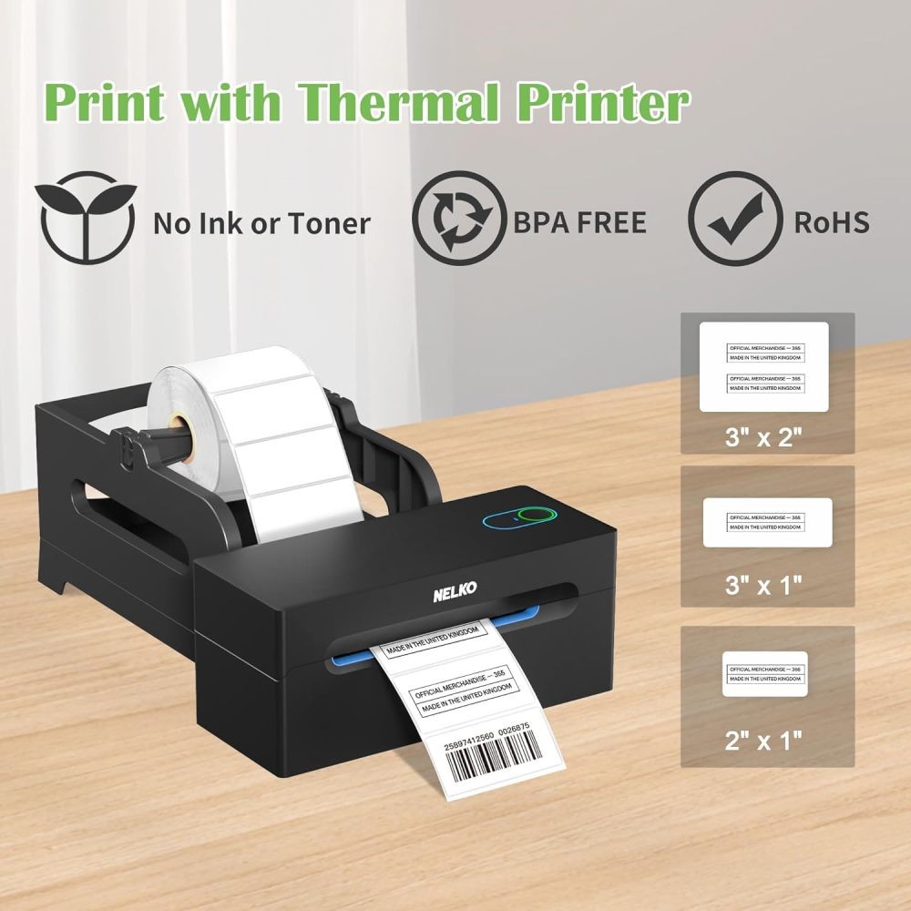 2″ x 1″ Direct Thermal Labels Sticker 1300/Roll for Rollo & Zebra LP2824 LP2844
