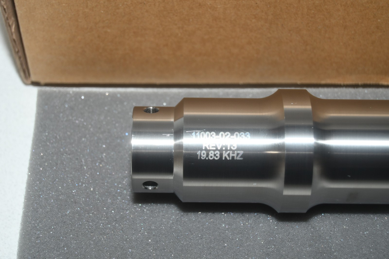 ^ Branson 11003-02-033 Booster for Ultrasonic Welder 19.83 KHZ #X8186