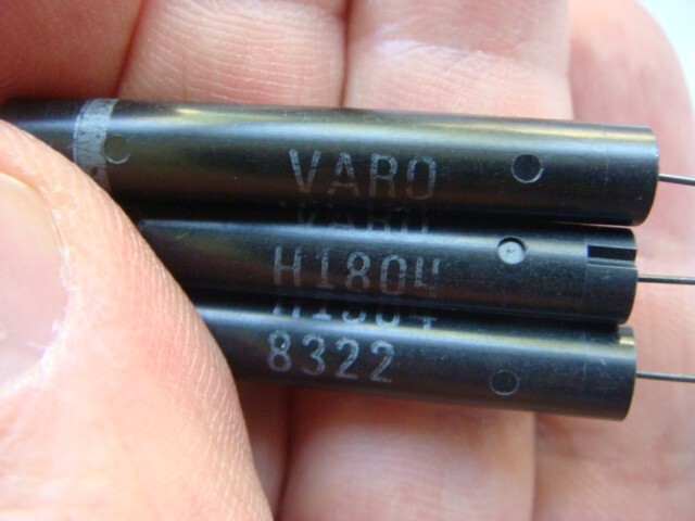 LOT (10) H1804 High Voltage 30KV Rectifier Diodes made by VARO — New and Unused