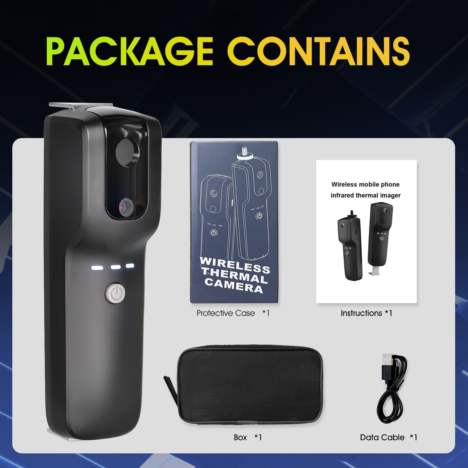 HoldPeak 951 Pro Thermal Imaging Camera with Wireless Connectivity iOS Android