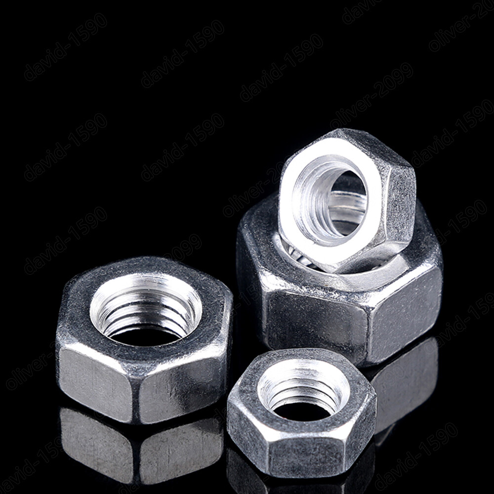 M3 M4 M5 M6 M8 M10 M12 M14 M16 Aluminum Alloy 6061 Hexagon Nuts Hex Nut DIN934