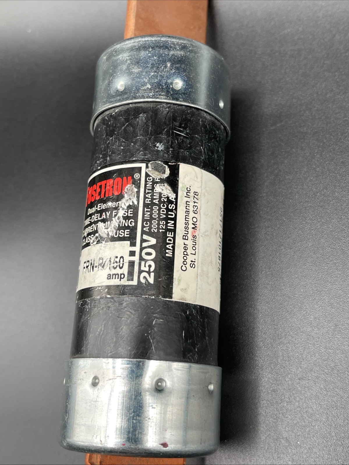 Bussmann FRN-R-150 Fusetron FRN-R 150 Amp Fuse 250 Vac 125 Vdc Current Limiting