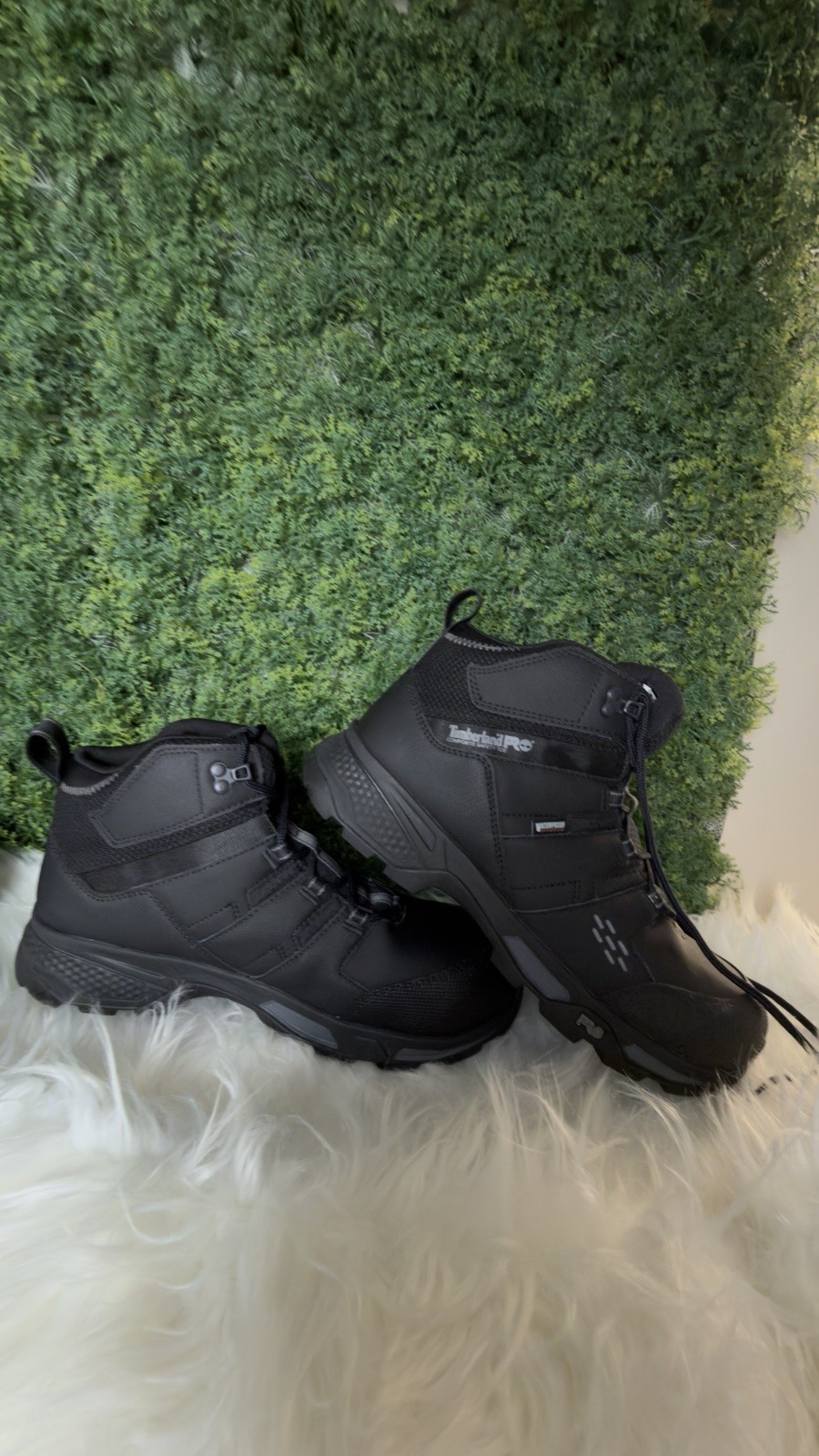 Timberland PRO Composite Safety Toe EH Boots Black Lace-Up Men’s 10M
