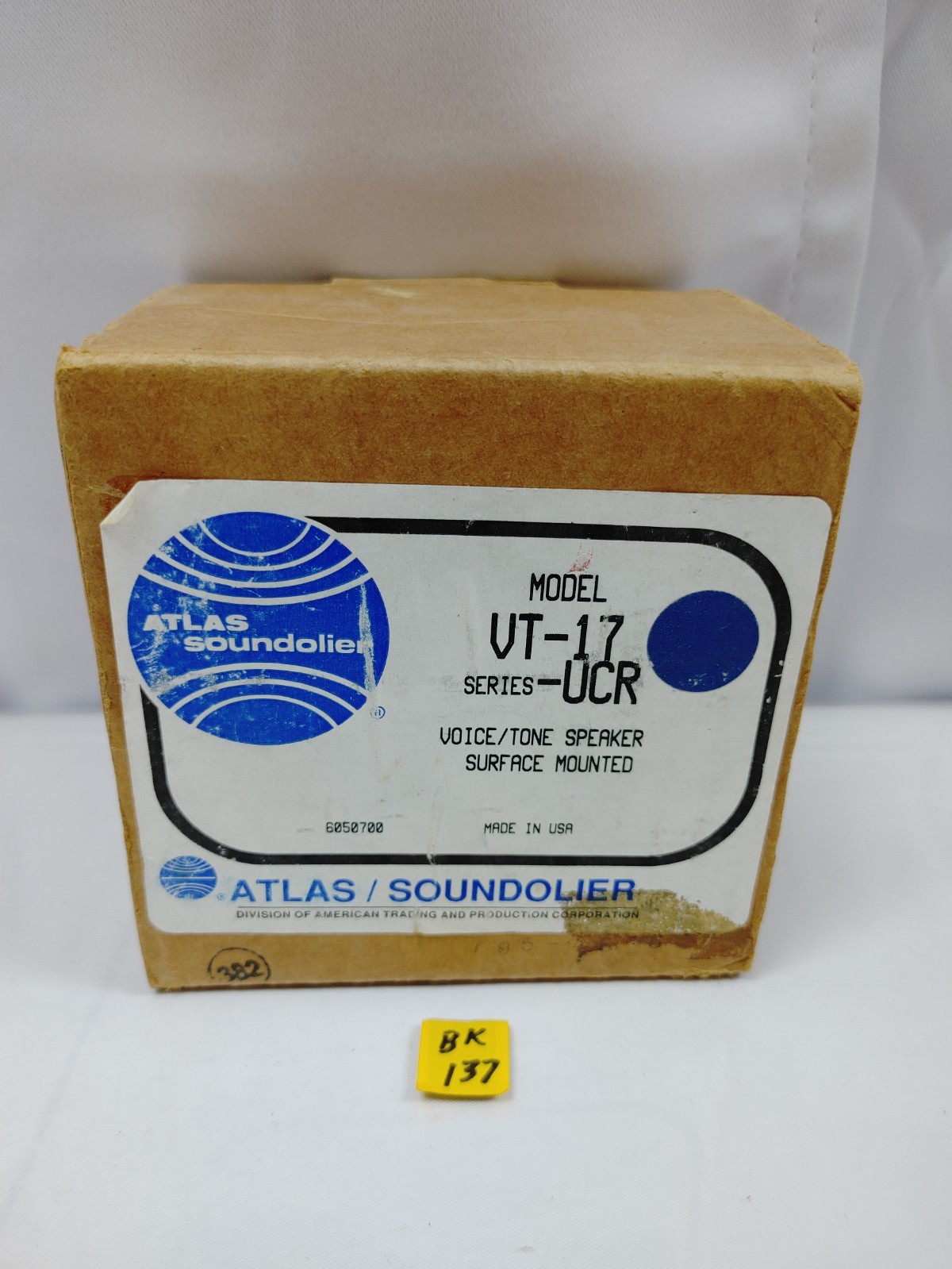ATLAS/SOUND VT-17 UCS Surface Mounted Speaker