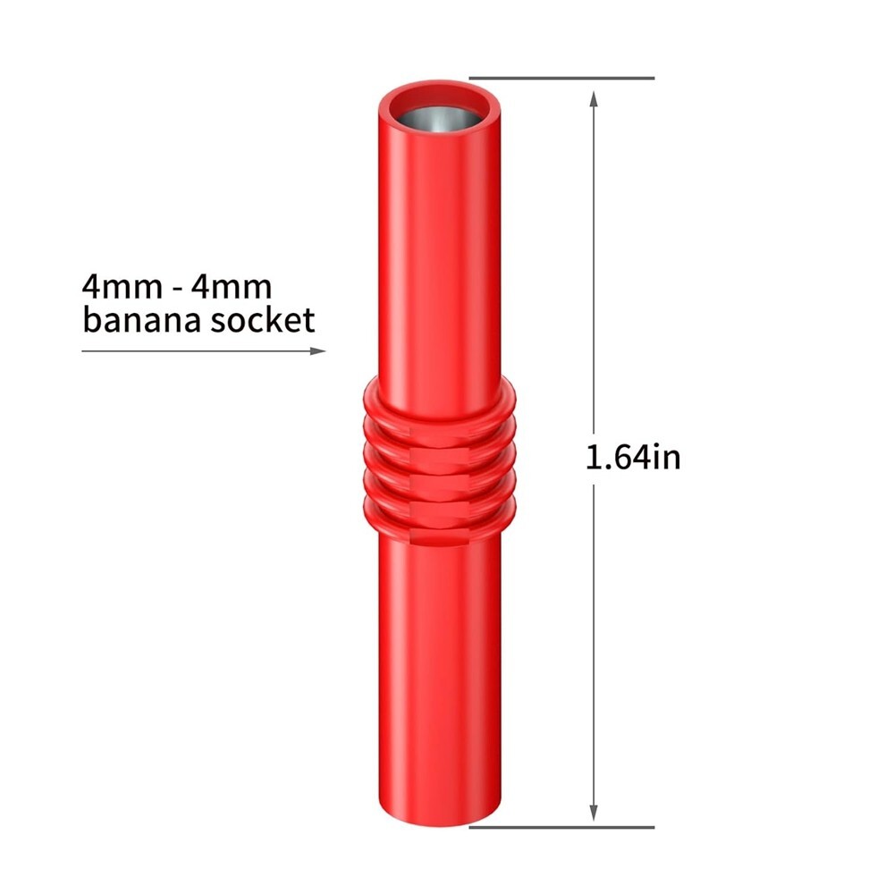 10x Insulated 4mm Banana Female to Female Jack Connector Adapter Coupler C400