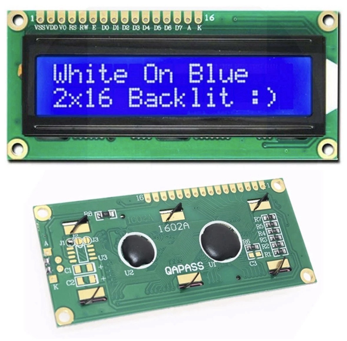 4pcs 1602 BLUE LCD 16×2 HD44780 Character Display Module For Arduino lcd1602