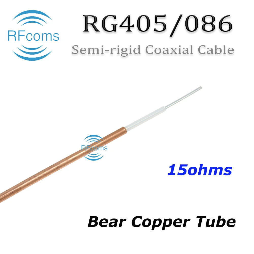 RG405 MF405 Semi rigid 15 25 35 50 75 Ohm 086-25 086-50 086-15 086-75 Coax Cable