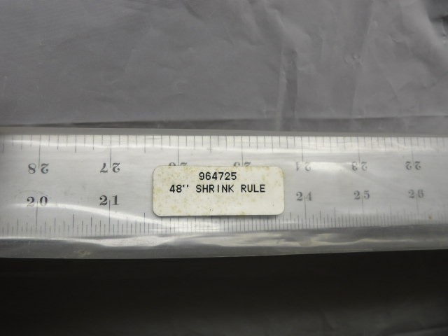 STARRETT 48 inch “SPECIAL” Shrink Steel Rule 1/8″ to Foot NOS