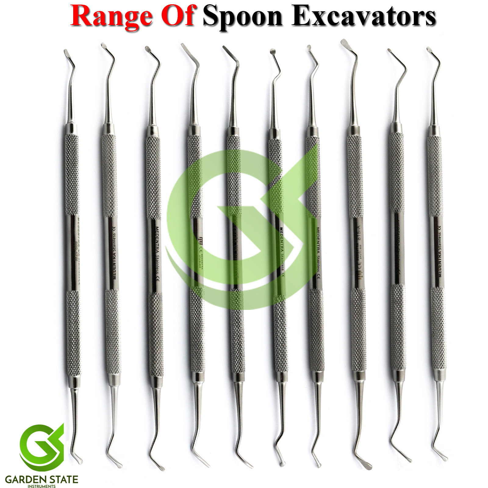 Dental Excavator Spoon Shape Restorative Composite Cavity Carious Decay Removal