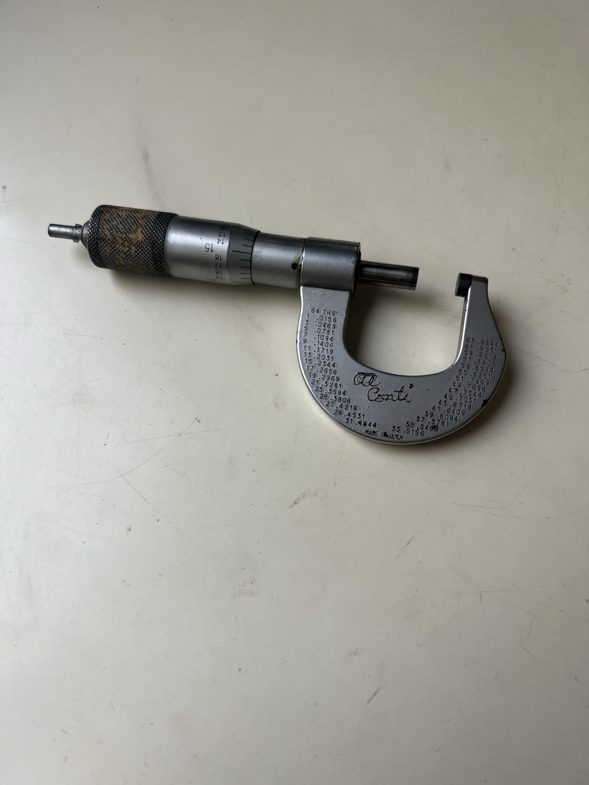 Mitutoyo Micrometer 0-1” .0001” Made in Japan