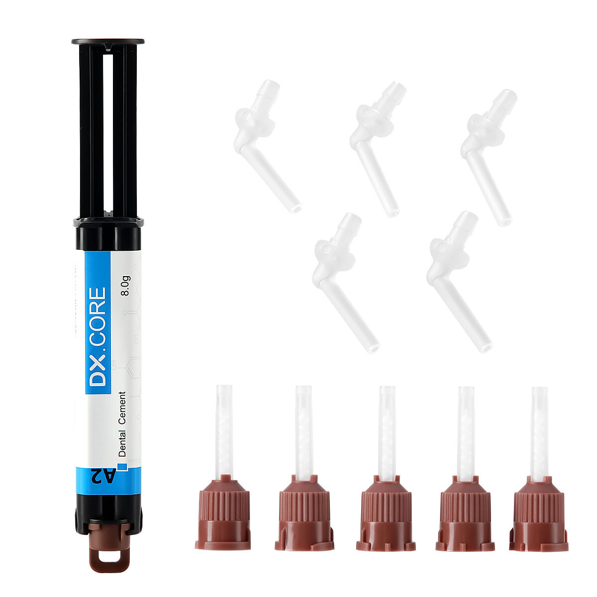 Dentex Dental Flowable Composite Resin Dual Cure Core Build Up A2/A3 DX.CORE