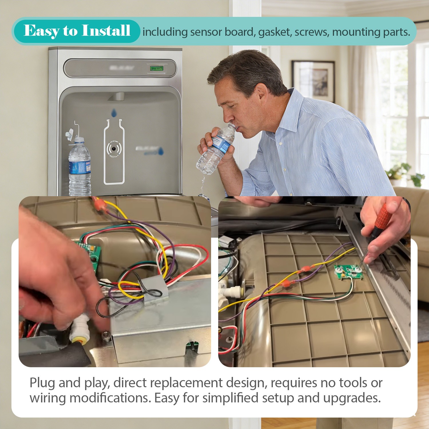 98544C WATER RESISTANT Motion Sensor for Elkay EZ H2O Drinking Fountain Water