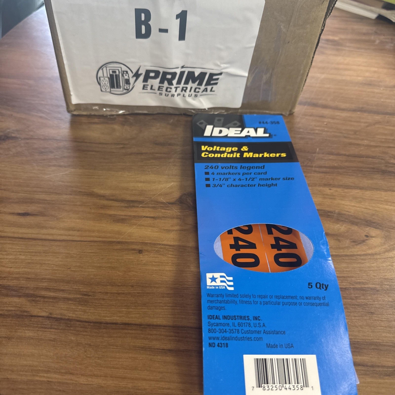 IDEAL 44-358 4-1/2″ Marker Voltage Conduit (17 Stickers)
