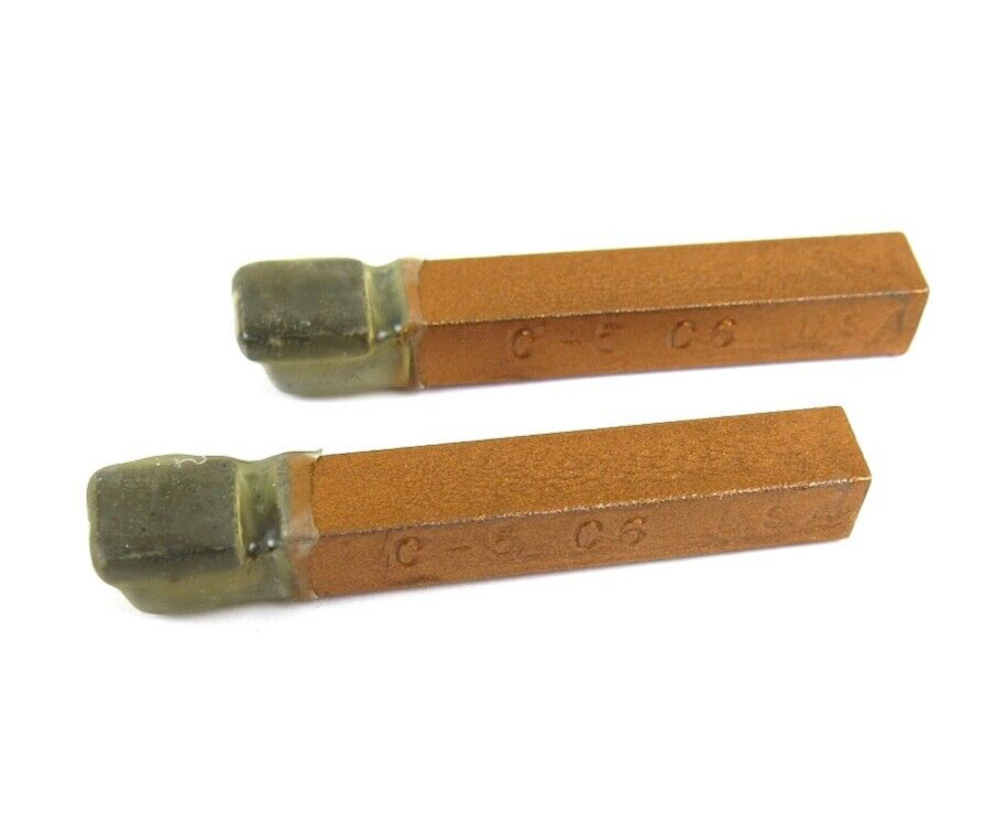 2pcs ACT C-5 C6 Grade Carbide Brazed Lathe Tool Bits Square Nose 5/16″ Shank
