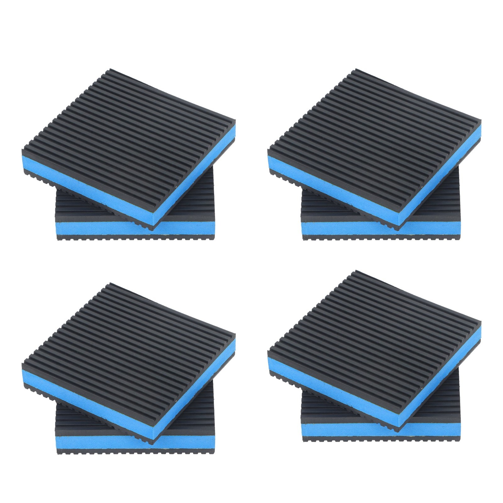 8 Pack Heavy Duty Anti Vibration Pads 4 x 4 x 7/8 Inches EVA Rubber Pad